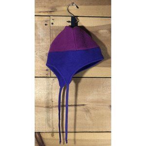 Vintage L.L. Bean Freeport Maine Fleece Womens Size S/M Snow Hat Beanie 2 Tone